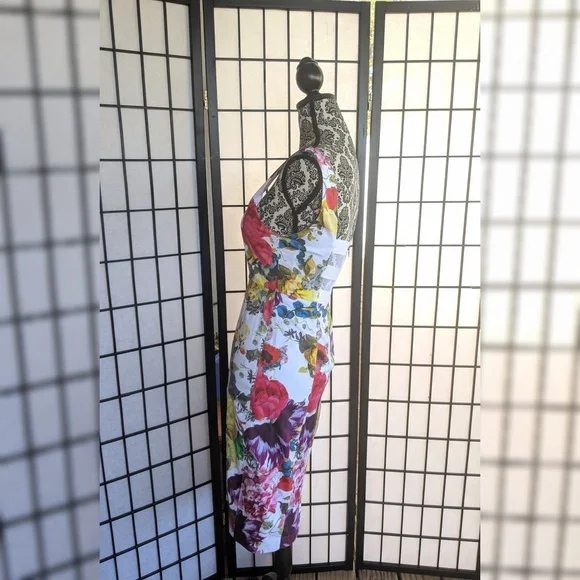 Alice + Olivia Multicolor Floral Dress - Picture 4 of 7